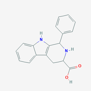 molecular formula C18H16N2O2 B091247 1-Phenyl-2,3,4,9-tetrahydro-1H-beta-carboline-3-carboxylic acid CAS No. 82789-18-2