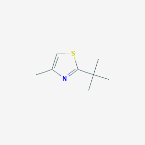 molecular formula C8H13NS B091248 2-tert-Butyl-4-methyl-1,3-thiazole CAS No. 15679-14-8