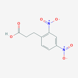 molecular formula C9H8N2O6 B091250 3-(2,4-dinitrophenyl)propanoic Acid CAS No. 90417-95-1
