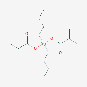 molecular formula C16H28O4Sn B091252 二丁基双(甲基丙烯酰氧基)锡烷 CAS No. 15257-25-7