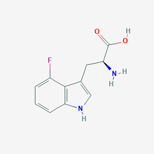 molecular formula C11H11FN2O2 B009126 4-Fluorotryptophane CAS No. 106034-22-4