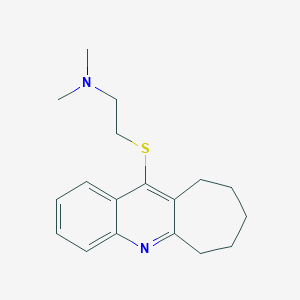 molecular formula C18H24N2S B091275 6H-Cyclohepta(b)quinoline, 11-((2-(dimethylamino)ethyl)thio)-7,8,9,10-tetrahydro- CAS No. 18833-66-4