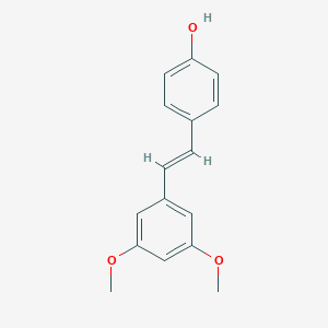 molecular formula C16H16O3 B091288 4-(2-(3,5-Dimethoxyphenyl)ethenyl)phenol CAS No. 18259-15-9