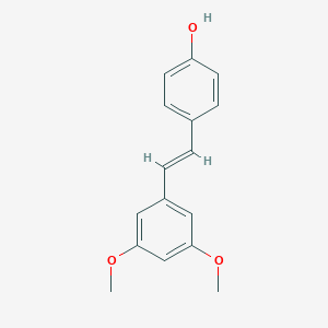 molecular formula C16H16O3 B091288 白藜芦醇 CAS No. 18259-15-9