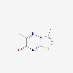 molecular formula C7H7N3OS B091309 3,6-dimethyl-7H-[1,3]thiazolo[3,2-b][1,2,4]triazin-7-one CAS No. 16943-22-9