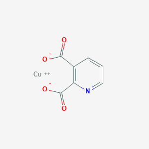 molecular formula C7H3CuNO4 B091313 copper;pyridine-2,3-dicarboxylate CAS No. 18970-62-2