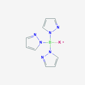 molecular formula C9H9BKN6 B091338 三(1-吡唑基)硼氢化钾 CAS No. 18583-60-3
