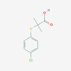 molecular formula C10H11ClO2S B091375 2-[(4-Chlorophenyl)thio]-2-methylpropionic acid CAS No. 17413-74-0