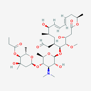 molecular formula C38H63NO14 B091377 Leucomycin A7 CAS No. 18361-47-2