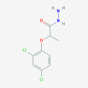 molecular formula C9H10Cl2N2O2 B091382 2-(2,4-二氯苯氧基)丙酰肼 CAS No. 15253-89-1