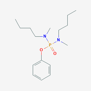 molecular formula C16H29N2O2P B091383 Phosphorodiamidic acid, N,N'-dibutyl-N,N'-dimethyl-, phenyl ester CAS No. 16613-92-6