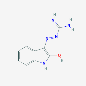 molecular formula C9H9N5O B091390 2-[(2-Oxoindol-3-yl)amino]guanidine CAS No. 26912-25-4