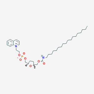 molecular formula C38H63N2O7P B009141 Dimethyltetrahydrofuran methoxyphosphinyloxyethylquinolinium CAS No. 109516-82-7