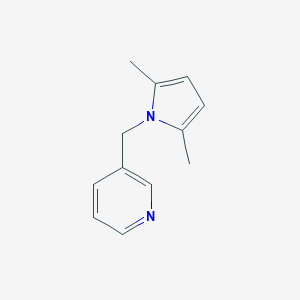 molecular formula C12H14N2 B009142 3-[(2,5-Dimethylpyrrol-1-yl)methyl]pyridine CAS No. 104439-81-8