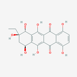 (7R)-8-Ethyl-7,8,9,10-tetrahydro-1,4,6,7β,8α,10α,11-heptahydroxy-5,12-naphthacenedione