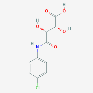 molecular formula C10H10ClNO5 B091427 (2R,3R)-4-((4-氯苯基)氨基)-2,3-二羟基-4-氧代丁酸 CAS No. 17447-35-7