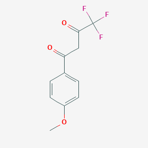 molecular formula C11H9F3O3 B091437 4,4,4-Trifluoro-1-(4-methoxyphenyl)butane-1,3-dione CAS No. 15191-68-1