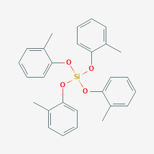 molecular formula C28H28O4Si B091441 Silicic acid (H4SiO4), tetrakis(2-methylphenyl) ester CAS No. 16714-40-2