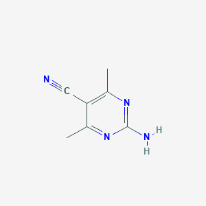 molecular formula C7H8N4 B091443 2-Amino-4,6-dimethylpyrimidine-5-carbonitrile CAS No. 16341-54-1