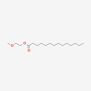 molecular formula C17H34O3 B091459 Tetradecanoic acid, 2-methoxyethyl ester CAS No. 110-37-2