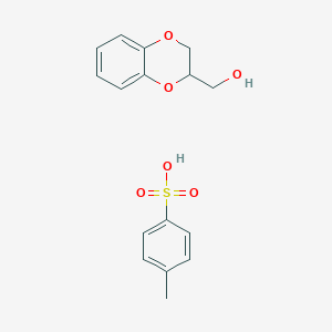 molecular formula C16H16O5S B091461 2,3-二氢-1,4-苯并二噁英-3-基甲醇；4-甲苯磺酸 CAS No. 1094-91-3