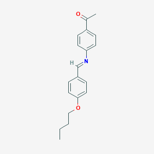 molecular formula C19H21NO2 B091477 N-(4-Butoxybenzylidene)-4-acetylaniline CAS No. 17224-18-9