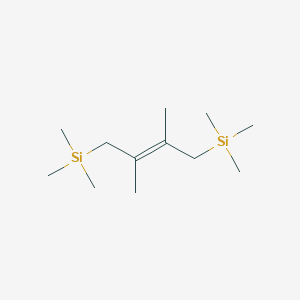 molecular formula C12H28Si2 B091485 Silane, (2,3-dimethyl-2-butene-1,4-diyl)bis(trimethyl-, E- CAS No. 16109-37-8
