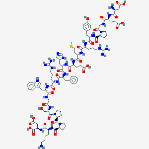 molecular formula C98H138N28O29S B091495 Msh, beta, (5-22) CAS No. 17750-75-3