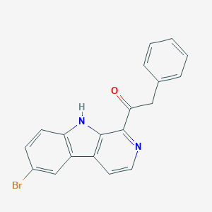 molecular formula C19H13BrN2O B009150 Eudistomine S CAS No. 108335-04-2