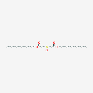 molecular formula C30H58O5S B091502 Didodecyl 3,3'-sulphinylbispropionate CAS No. 17243-14-0