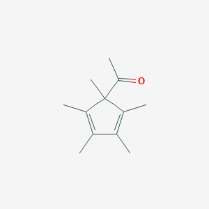 molecular formula C12H18O B091503 1-Acetyl-1,2,3,4,5-pentamethyl-2,4-cyclopentadiene CAS No. 15971-76-3