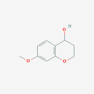 molecular formula C10H12O3 B091505 7-Methoxychroman-4-ol CAS No. 18385-79-0