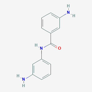 molecular formula C13H13N3O B091508 Benzamide, 3-amino-N-(3-aminophenyl)- CAS No. 101-12-2