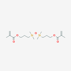 molecular formula C18H34O5Si2 B091515 1,3-Bis(3-methacryloxypropyl)tetramethyldisiloxane CAS No. 18547-93-8