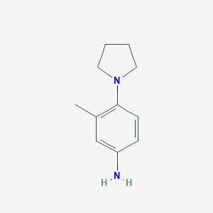 molecular formula C11H16N2 B091519 3-Methyl-4-(pyrrolidin-1-yl)aniline CAS No. 16089-43-3