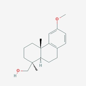 molecular formula C18H26O2 B091524 [(1S,4aS,10aR)-6-methoxy-1,4a-dimethyl-2,3,4,9,10,10a-hexahydrophenanthren-1-yl]methanol CAS No. 16826-86-1