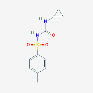 molecular formula C11H14N2O3S B091532 1-(Cyclopropyl)-3-((4-methylphenyl)sulfonyl)urea CAS No. 1021-39-2