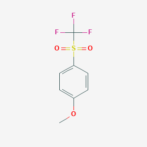 molecular formula C8H7F3O3S B091553 4-(三氟甲磺酰基)苯甲醚 CAS No. 15183-74-1