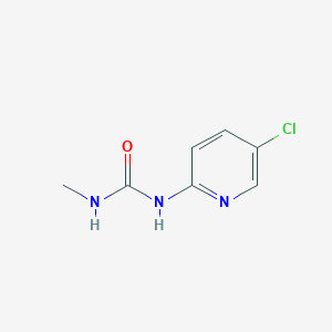molecular formula C7H8ClN3O B091554 1-(5-Chloro-2-pyridyl)-3-methylurea CAS No. 17771-34-5