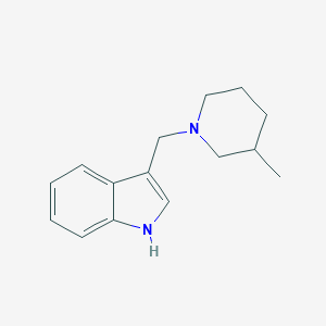 molecular formula C15H20N2 B091559 3-[(3-methylpiperidin-1-yl)methyl]-1H-indole CAS No. 19213-30-0