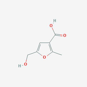 molecular formula C7H8O4 B091564 5-(Hydroxymethyl)-2-methylfuran-3-carboxylic acid CAS No. 15341-68-1
