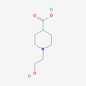 molecular formula C8H15NO3 B091568 1-(2-羟乙基)哌啶-4-羧酸 CAS No. 16665-18-2