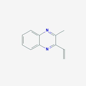 molecular formula C11H10N2 B009158 2-Methyl-3-vinylquinoxaline CAS No. 104910-79-4