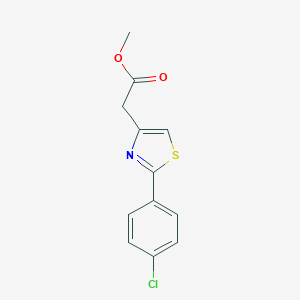 molecular formula C12H10ClNO2S B091585 Methyl 2-(2-(4-chlorophenyl)thiazol-4-yl)acetate CAS No. 17969-38-9