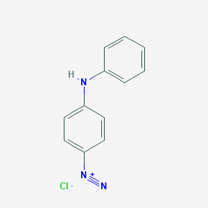 molecular formula C12H10ClN3 B091605 4-Anilinobenzenediazonium chloride CAS No. 101-56-4