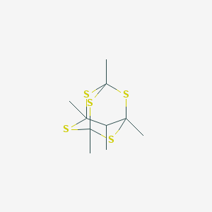 molecular formula C10H16S5 B091606 2,4,6,8,9-Pentathiaadamantane, 1,3,5,7,10-pentamethyl- CAS No. 17443-93-5