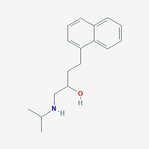 molecular formula C17H23NO B091609 1-Naphthalenepropanol, alpha-[(isopropylamino)methyl]- CAS No. 19343-22-7