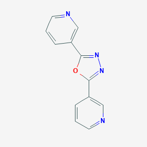 molecular formula C12H8N4O B091618 2,5-Bis(3-pyridyl)-1,3,4-oxadiazole CAS No. 15420-57-2