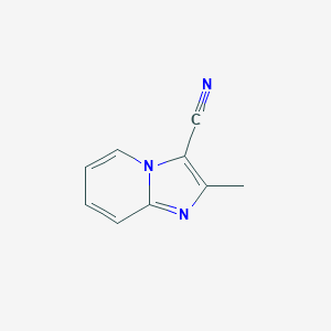 molecular formula C9H7N3 B009163 2-Methylimidazo[1,2-a]pyridine-3-carbonitrile CAS No. 19768-70-8