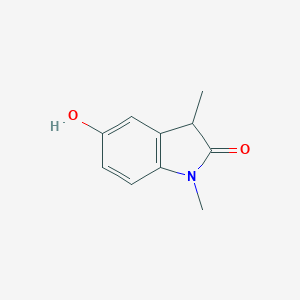 molecular formula C10H11NO2 B091639 5-Hydroxy-1,3-dimethyl-1,3-dihydro-2H-indol-2-one CAS No. 1010-68-0